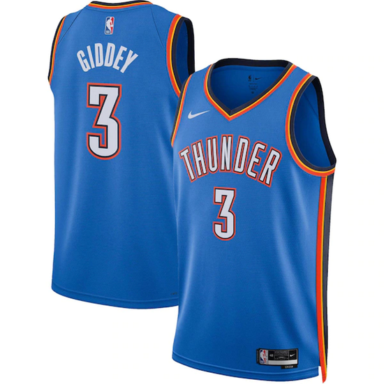 NBA Josh Giddey Oklahoma City Thunder 3 Jersey