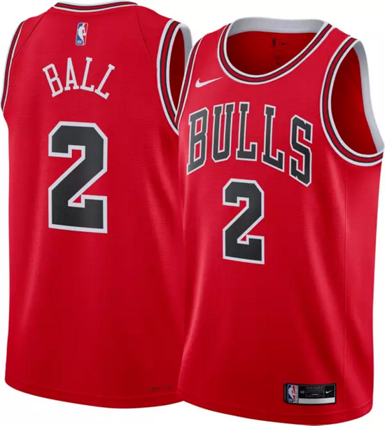 NBA Lonzo Ball Chicago Bulls 2 Jersey