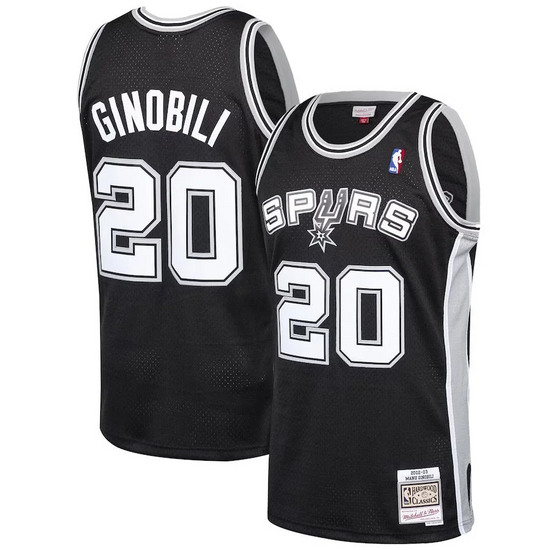 Throwback San Antonio Spurs Manu Ginobili 20 Jersey
