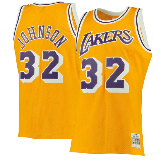 Throwback Los Angeles Lakers Johnson 1 Jersey