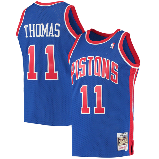 Throwback Isaiah Thomas Detroit Pistons 11 Jersey