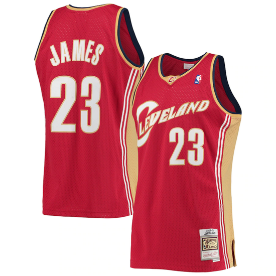 Throwback LeBron James Cleveland Cavaliers 23 Jersey
