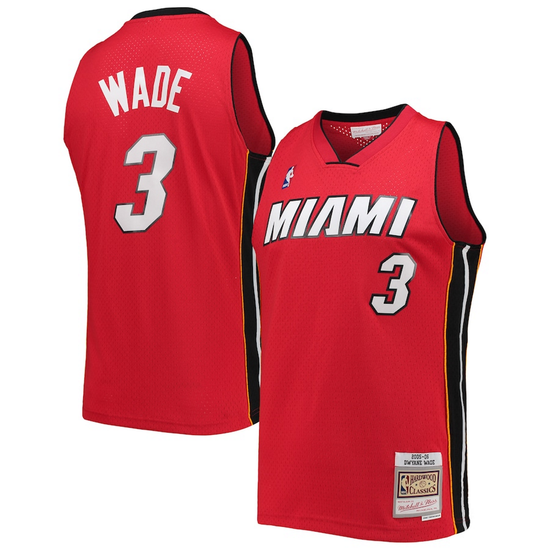 Throwback Dwyane Wade Miami Heat 3 Jersey