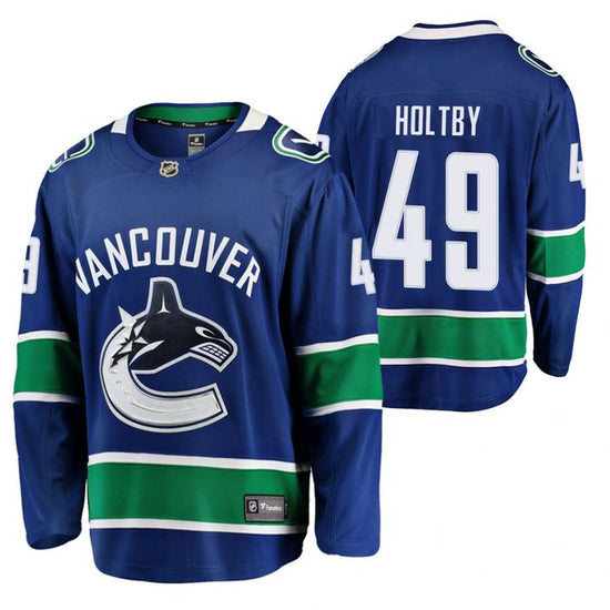 NHL Braden Holtby Vancouver Canucks 49 Jersey