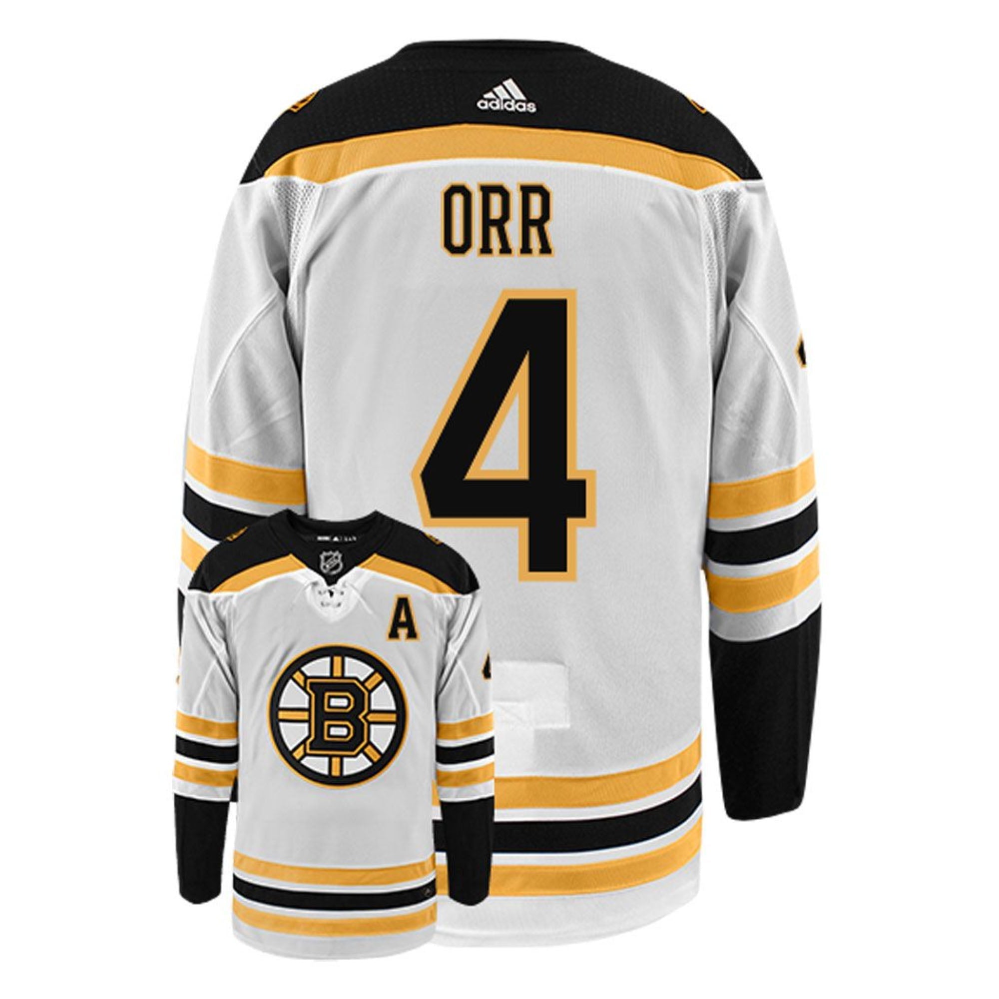 Adidas Boston Bruins No4 Bobby Orr Green Salute to Service Women's Stitched NHL Jersey