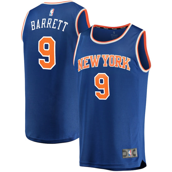 NBA RJ Barrett Blue New York Knicks 9 Jersey