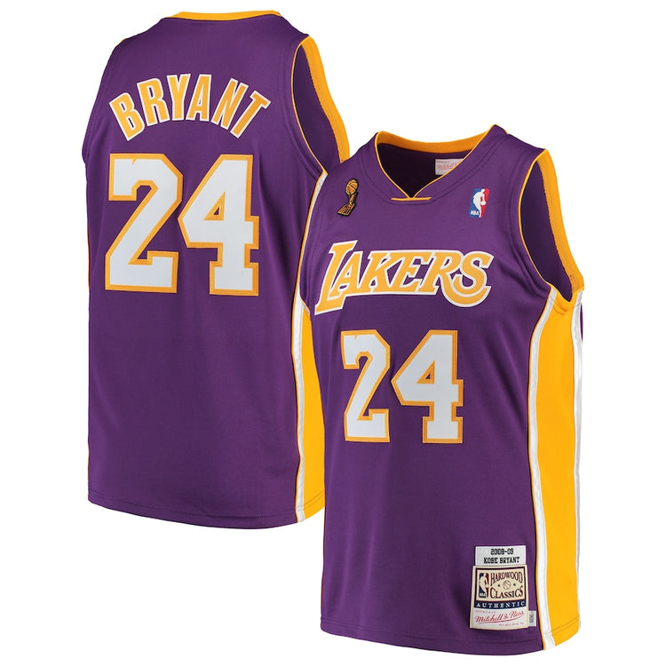 Men's Los Angeles Lakers Kobe Bryant Mitchell & Ness White 2009-10 Hardwood  Classics Authentic Jersey